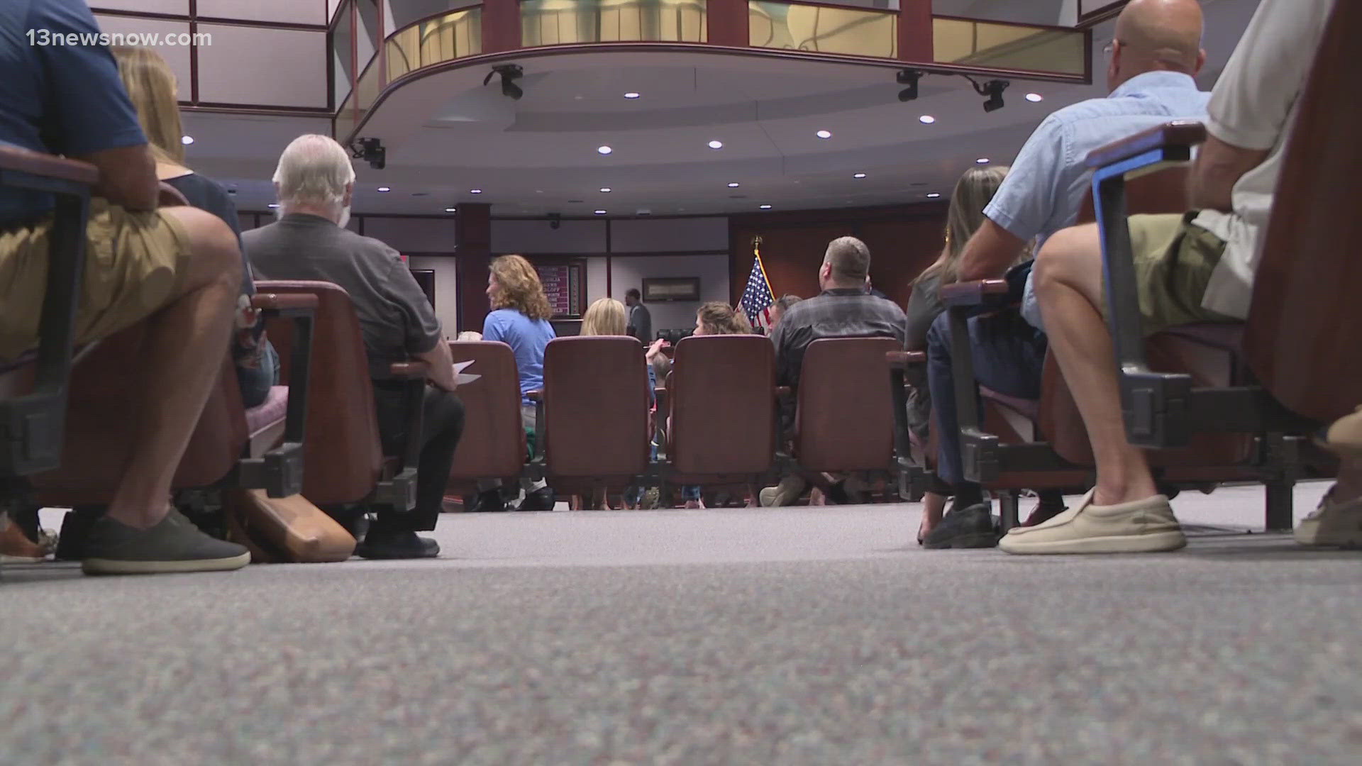 A discussion over a rezoning request for a proposed data center brought many Chesapeake residents to share their opinions.