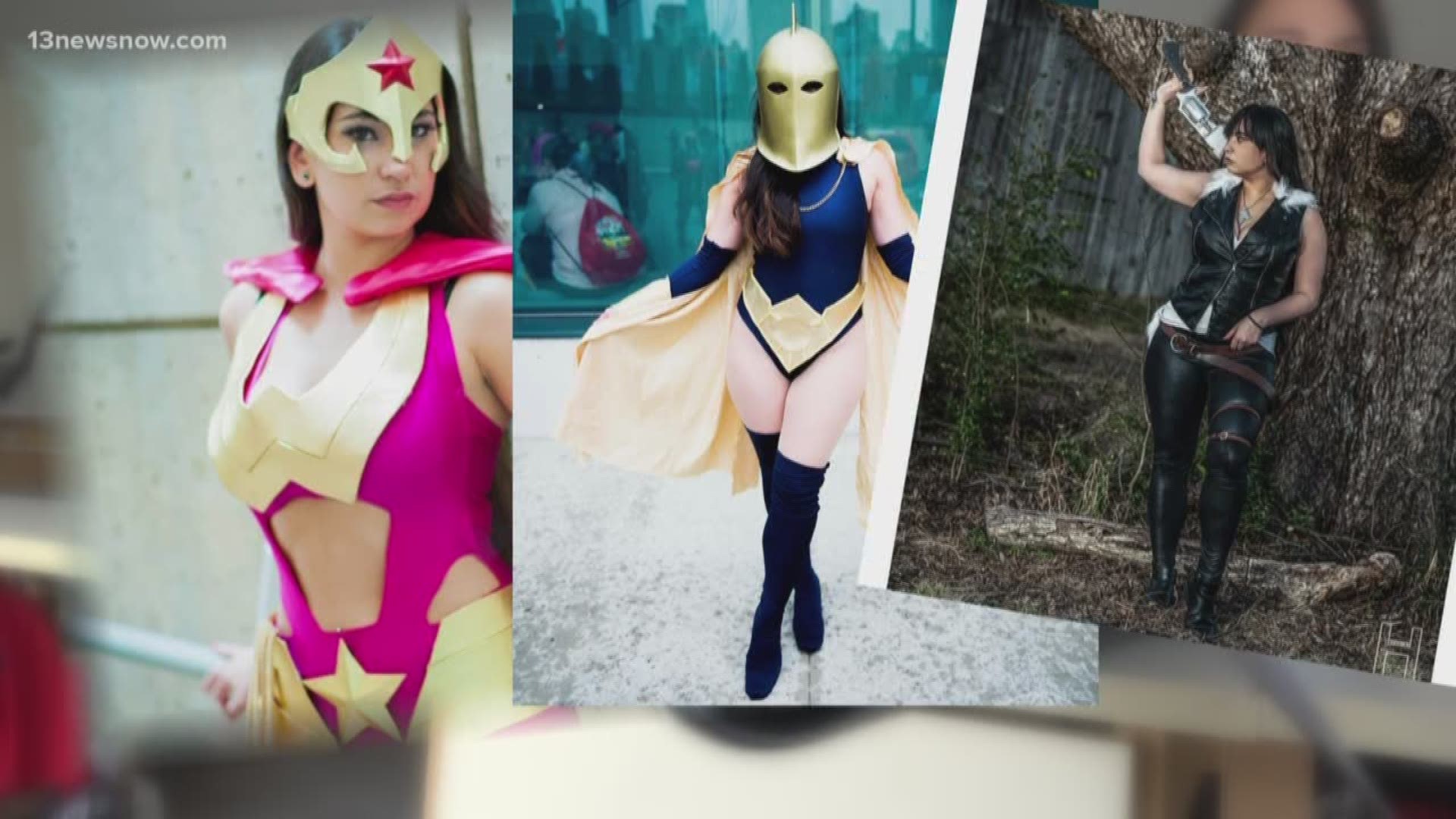 Christina Rhodes is a seamstress at heart but she's also a big fan of cosplay, short for costume play.