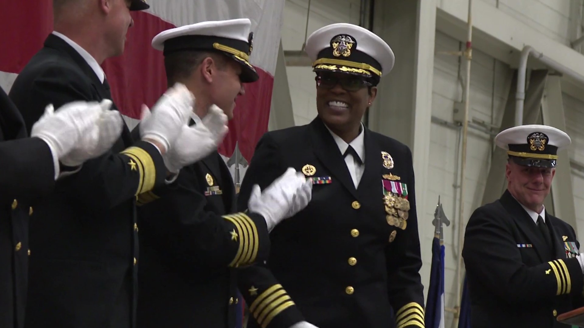 Captain Janet Days takes over as the 51st commanding officer of the world's largest naval base.