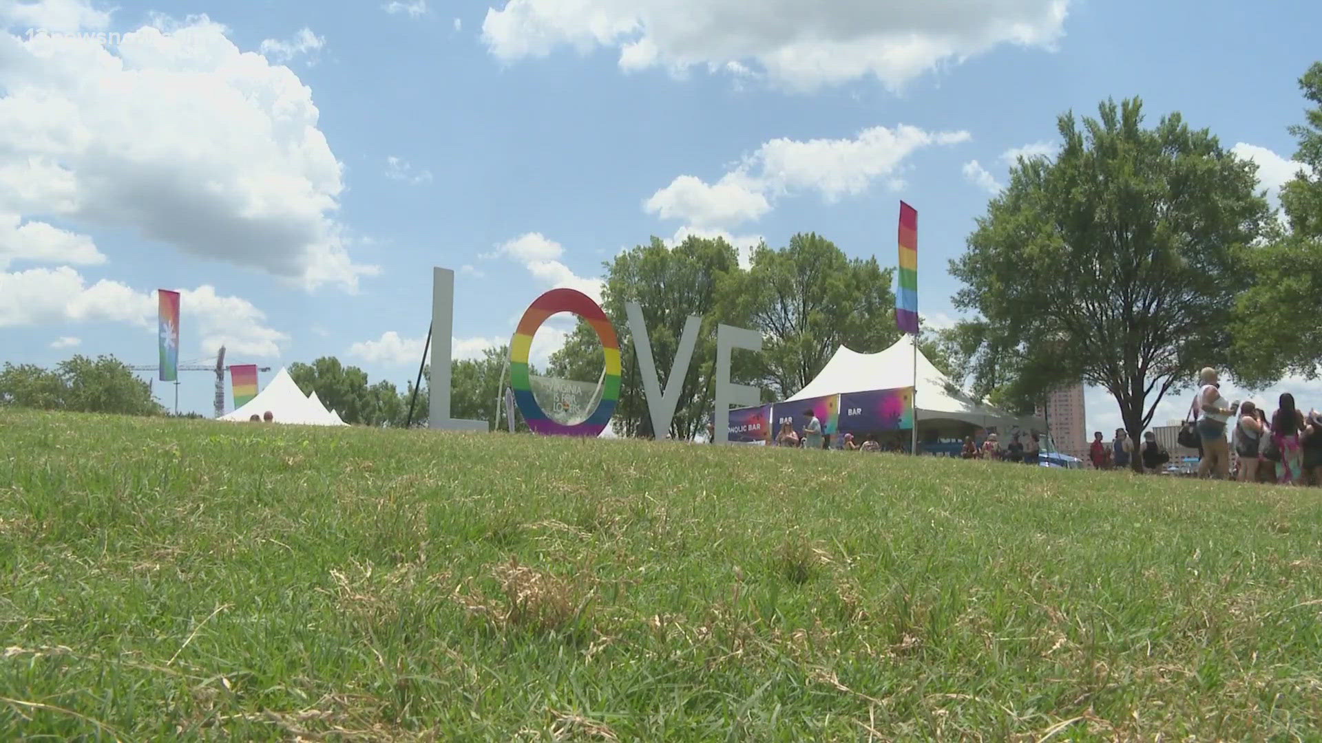 Hampton Roads PrideFest kicked off Saturday at Town Point Park with a festival, live performers, and the nation's only Pride Boat Parade.