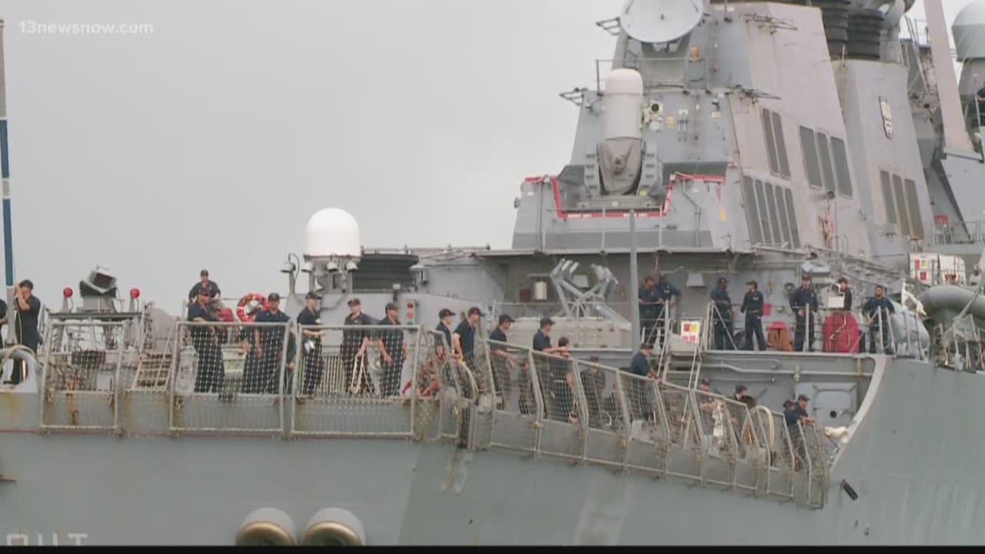 Navy ships were ordered to sortie to avoid damage in the port during Hurricane Florence, but with the now Tropical storm clear, the ships are returning home.