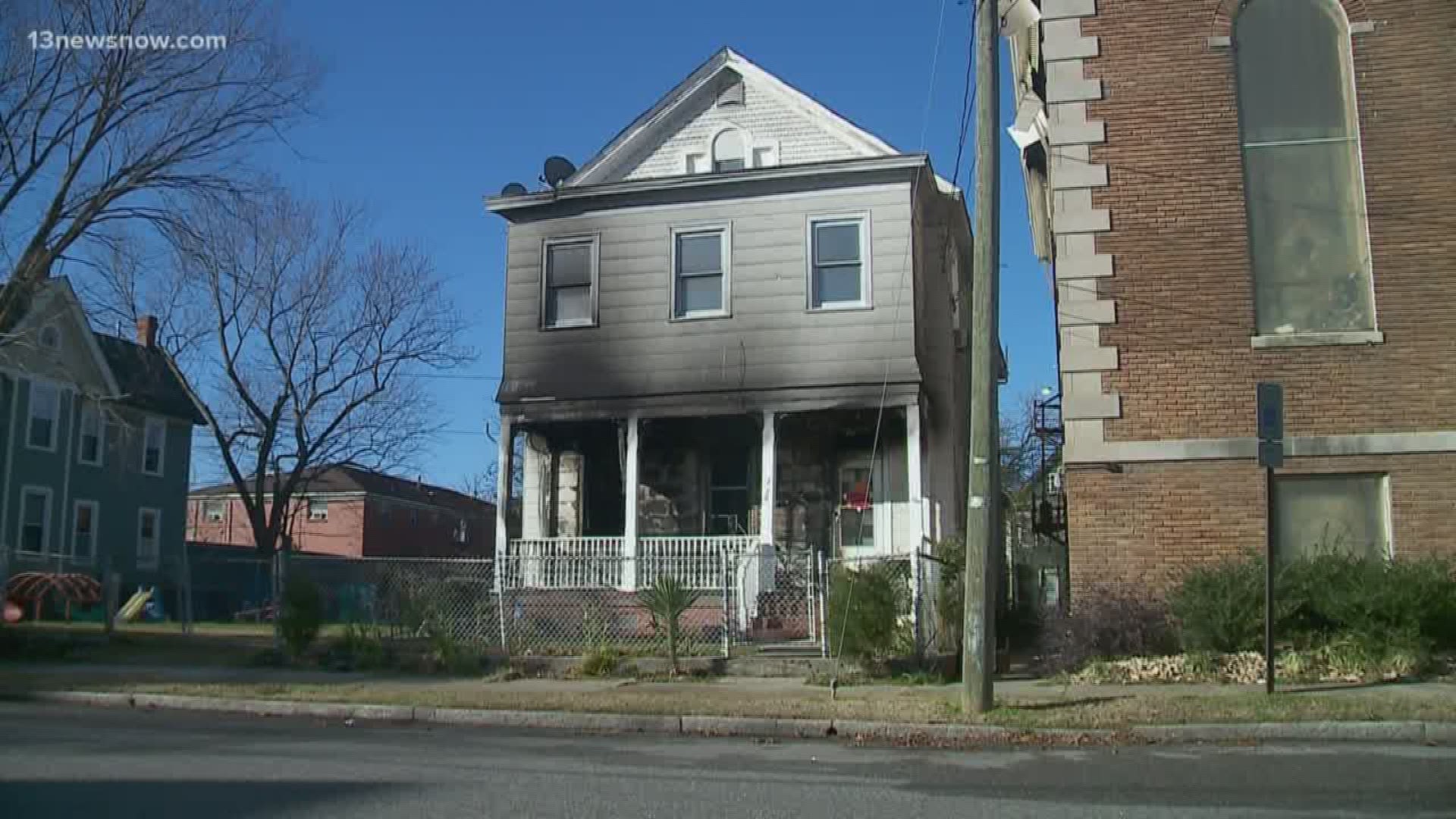 The Red Cross is helping three people who were displaced by a fire on Webster Avenue in Portsmouth on Christmas Day.
