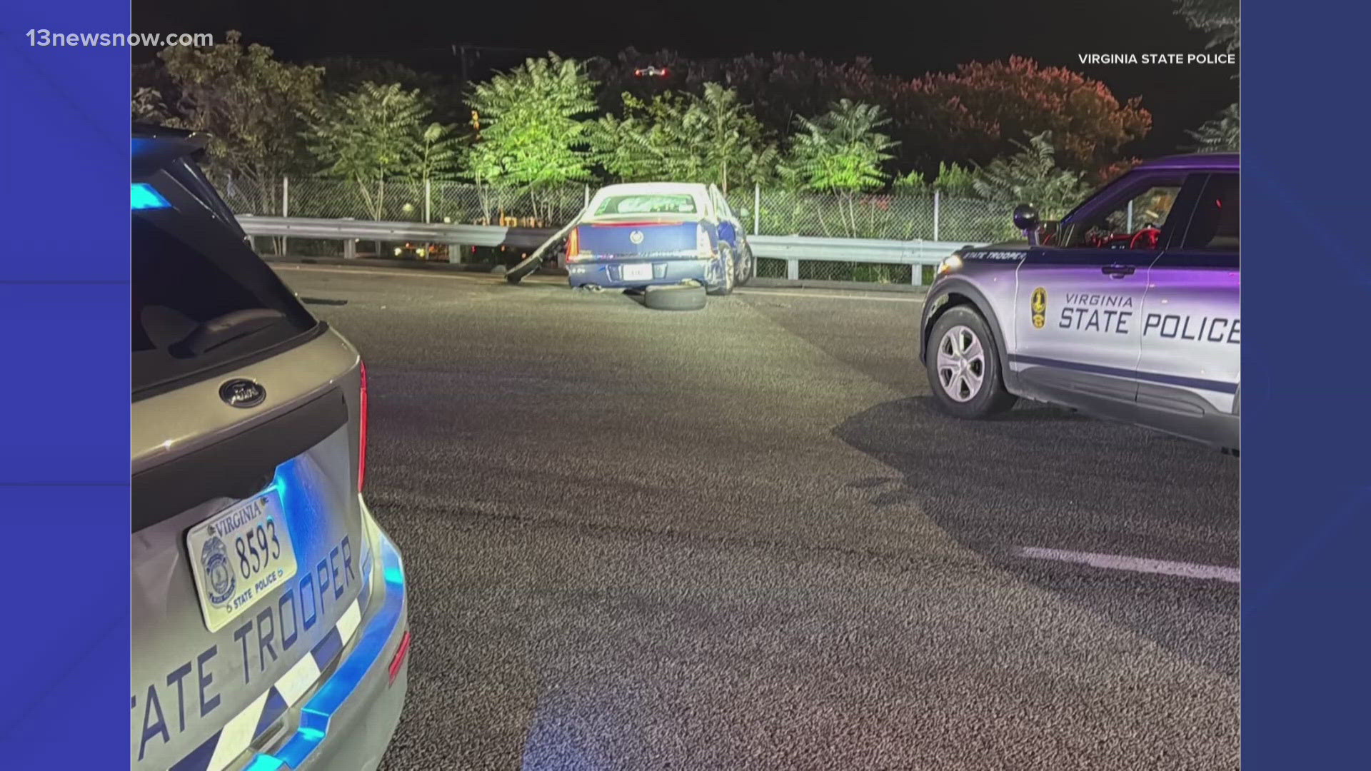 The suspect faces multiple charges, including felony elude and felony assault on a law enforcement officer.