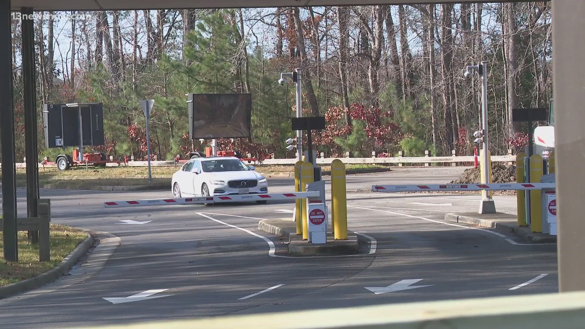 The $2 million project provides customers with a free lot to use while waiting to pick up travelers.