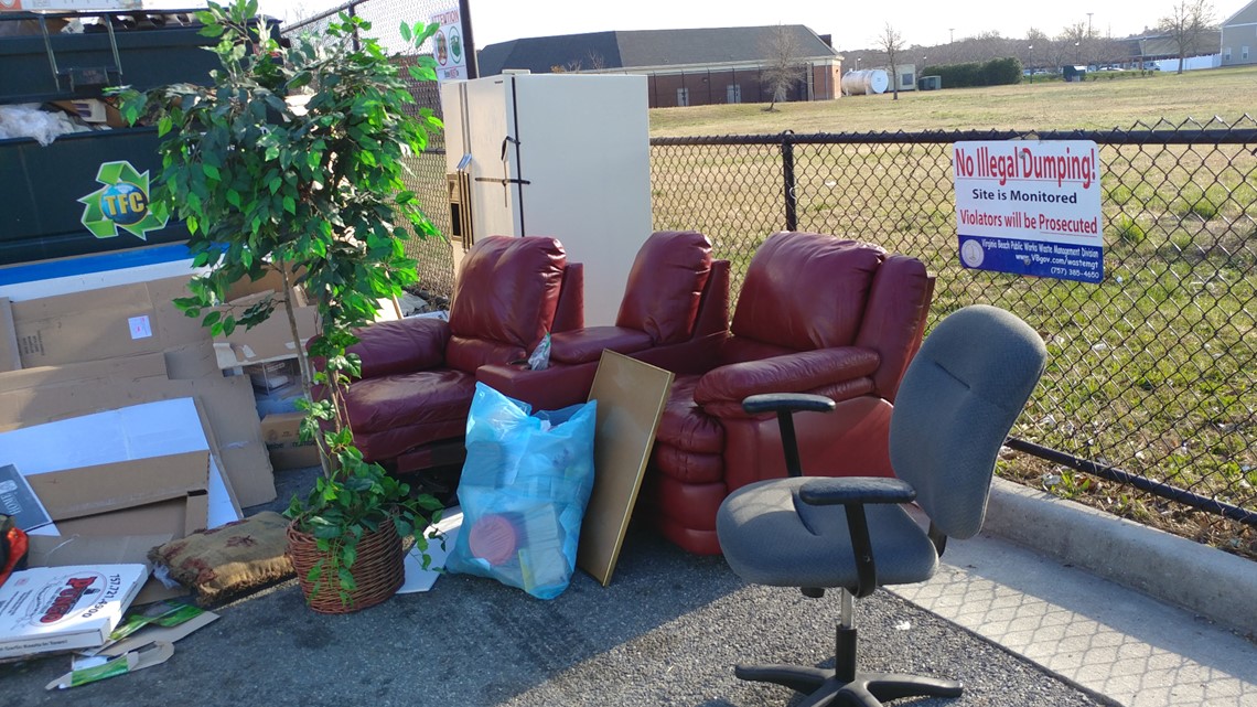 Illegal dumping causing two recycle centers to shut down in Virginia