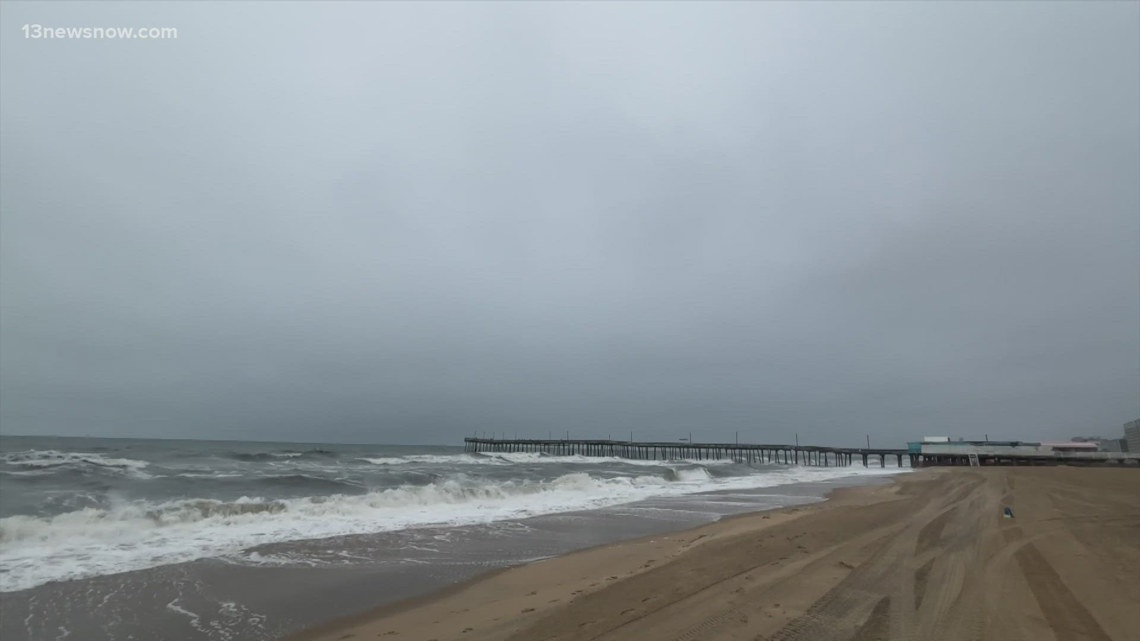 Gusty winds and rough surf greet Virginia Beach tourists this Memorial Day weekend
