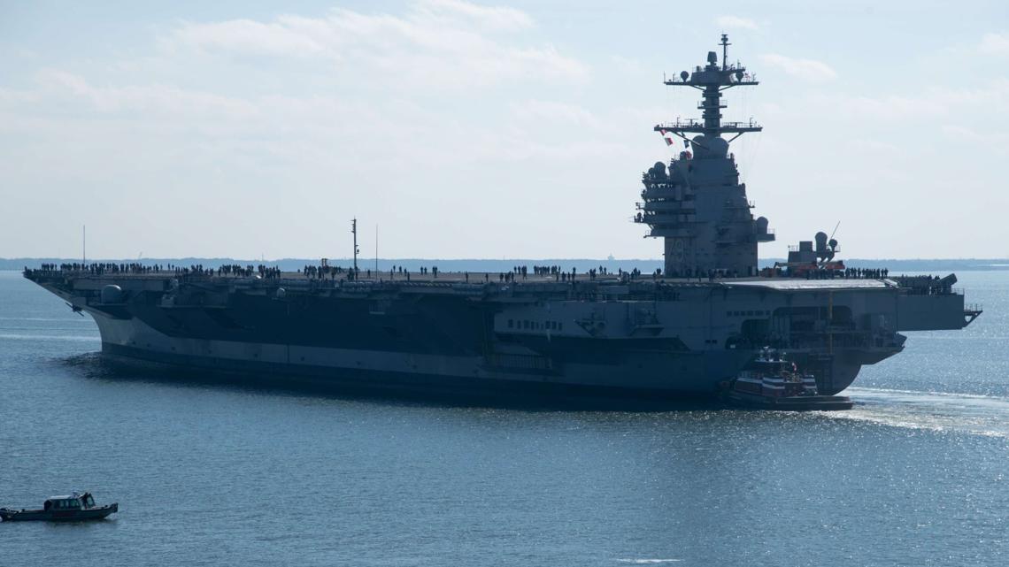 Navy's newest aircraft carrier begins sea trials