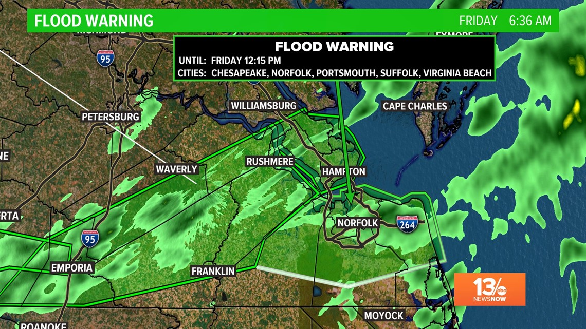 Flooding Leads To Road Closures Across Hampton Roads Flood Warning   Dc2ada25 6bea 4c2d 824f E74a88194a69 1140x641 