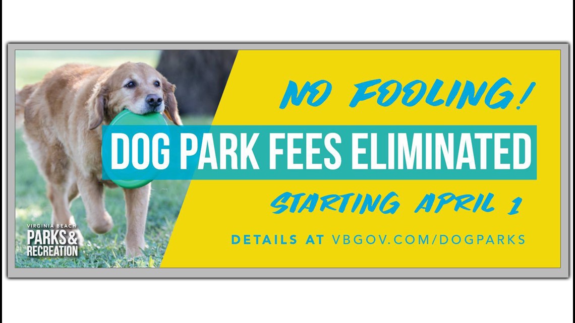 Virginia Beach no longer going to charge for use of city dog parks