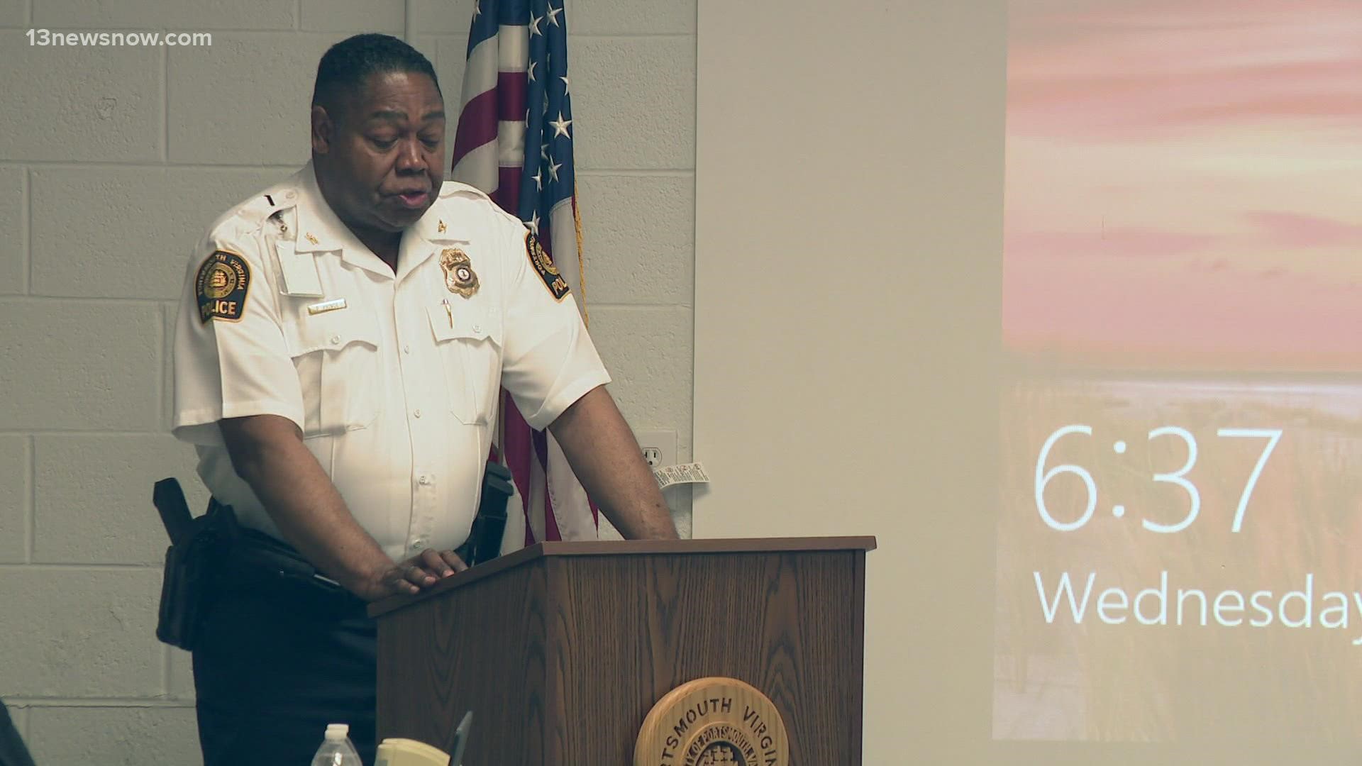 Chief Renado Prince shared the latest efforts coming out of his department, as Portsmouth works to tackle a rise in crime.