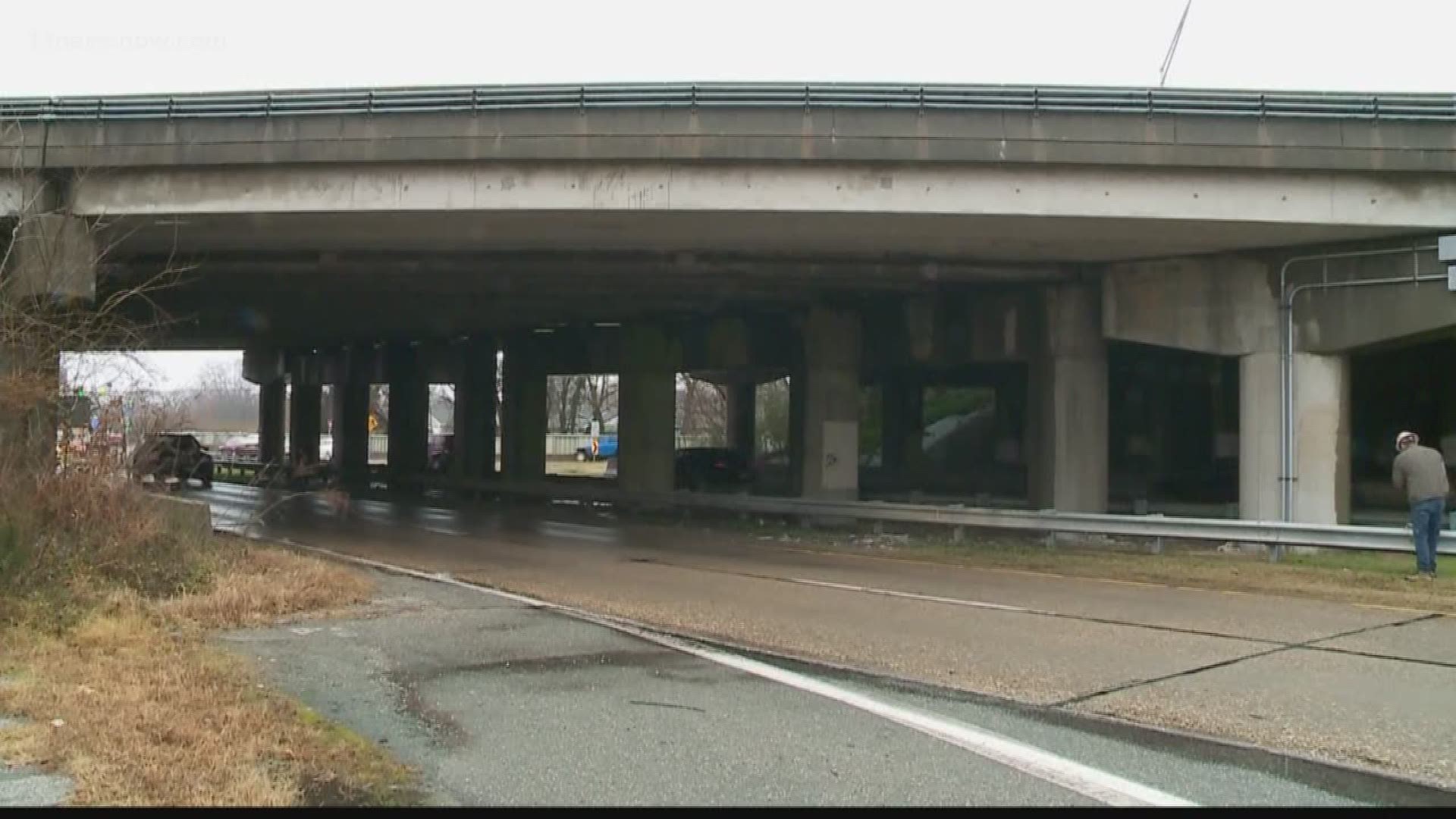 VDOT crews noticed parts of I-64 with falling concrete and now have to make emergency repairs.