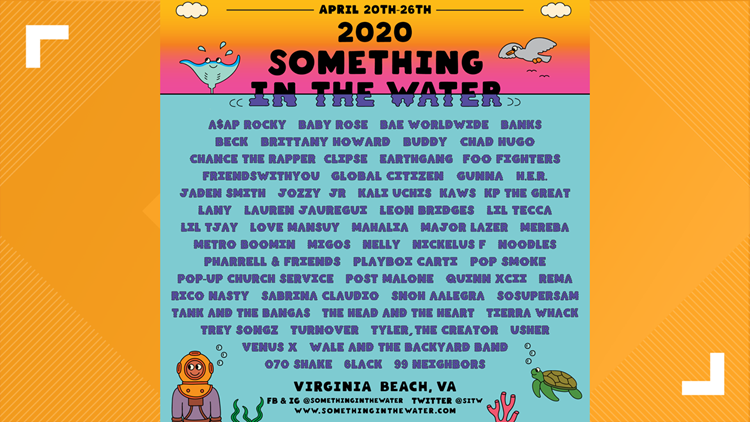 2020 'Something the Water' festival lineup | 13newsnow.com