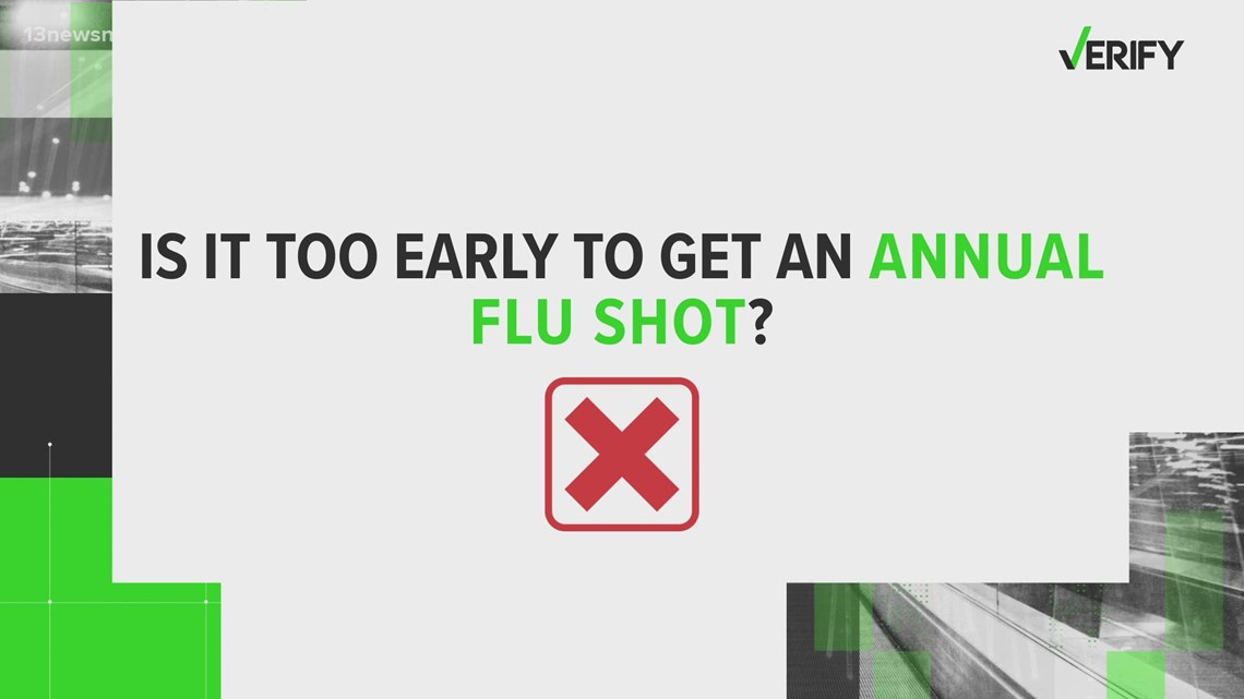 VERIFY: Is it too early to get the flu shot?