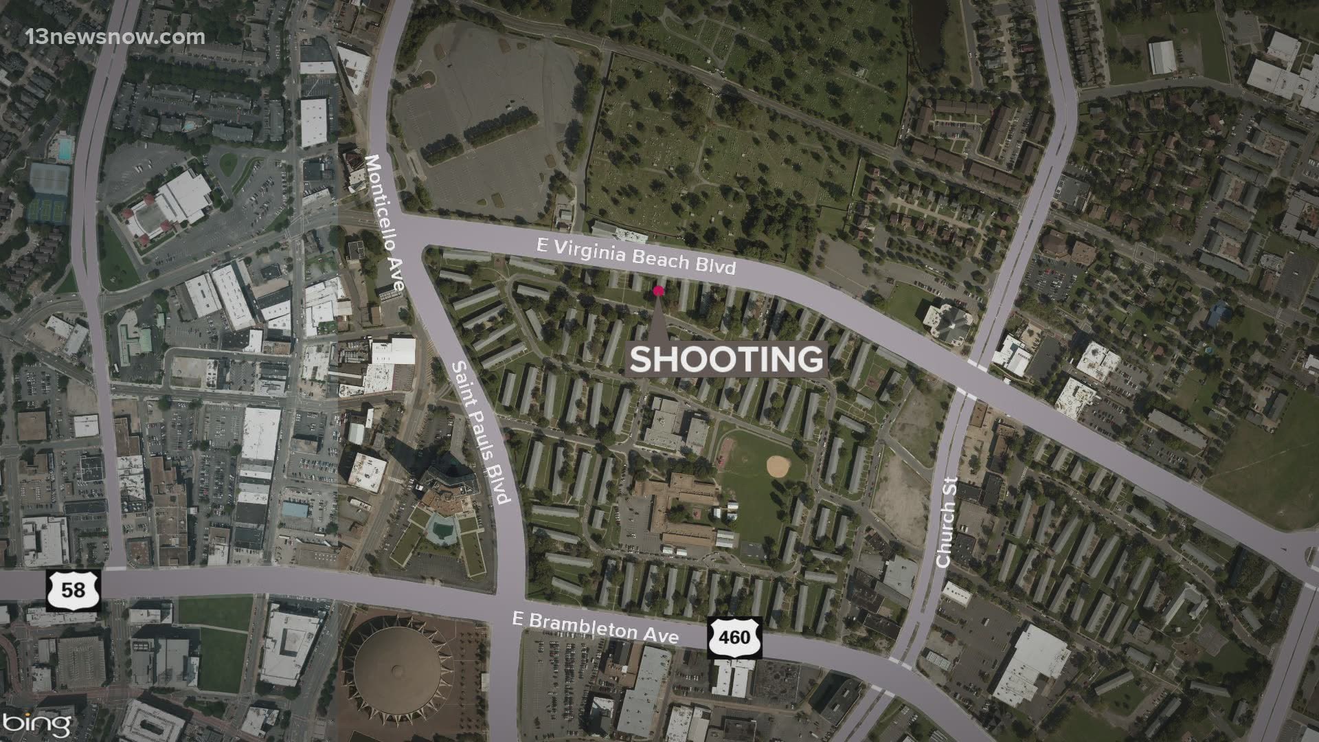 The shooting happened in the 400 block of Nicholson Street. The man's injuries are considered life-threatening.