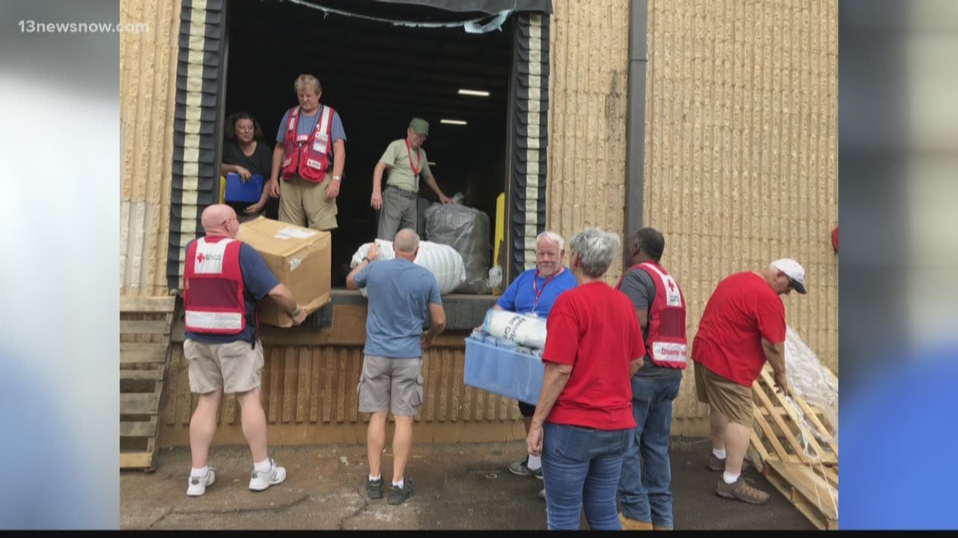 After Hurricane Florence caused nearly 170 blood drives to be canceled the American Red Cross is calling on Hampton Roads residents to donate blood. They've also deployed workers to help the Carolinas.