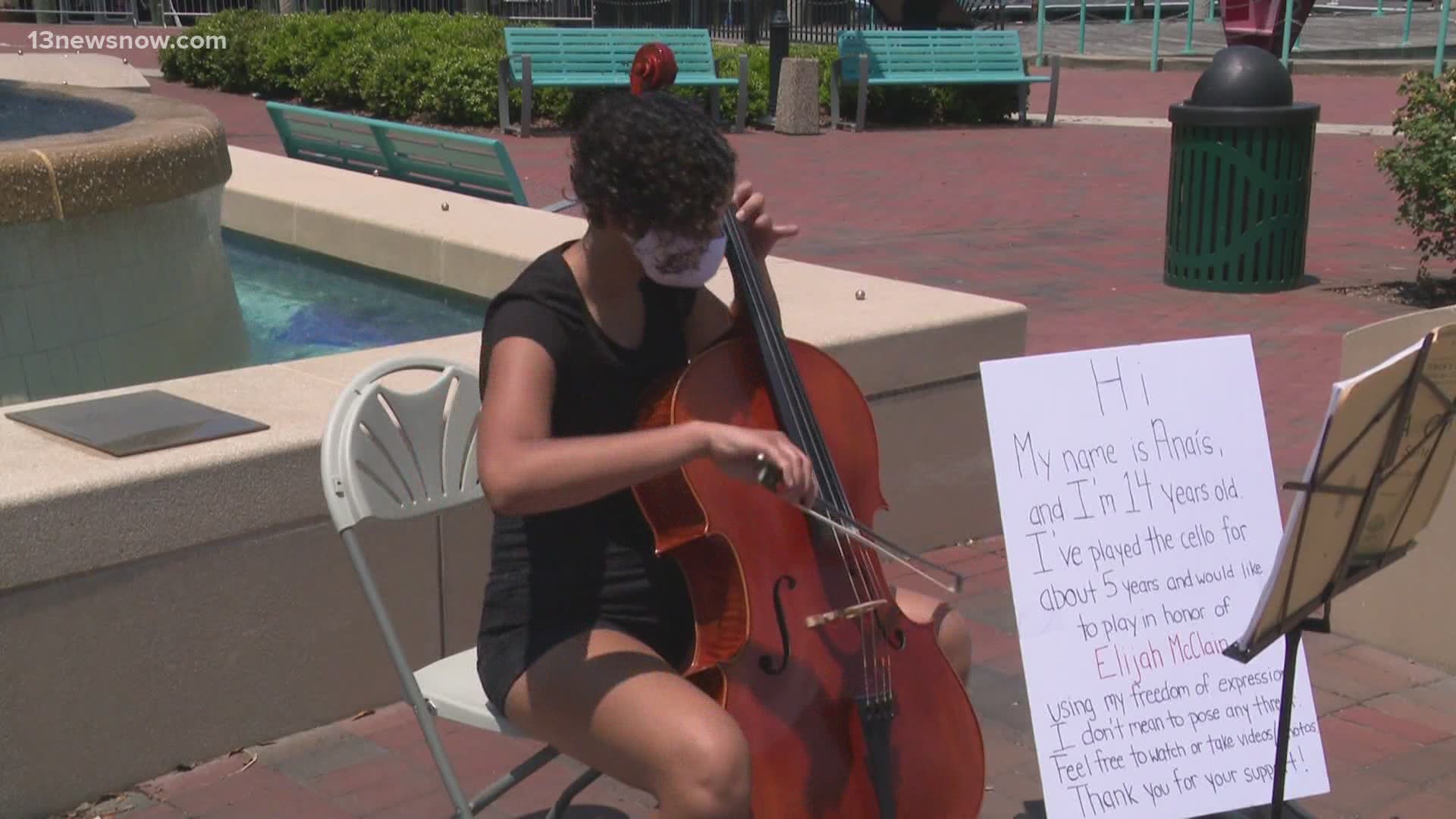 People young and old are finding ways to support the Black Lives Matter movement. For a Chesapeake teenager, she expressed herself through music.
