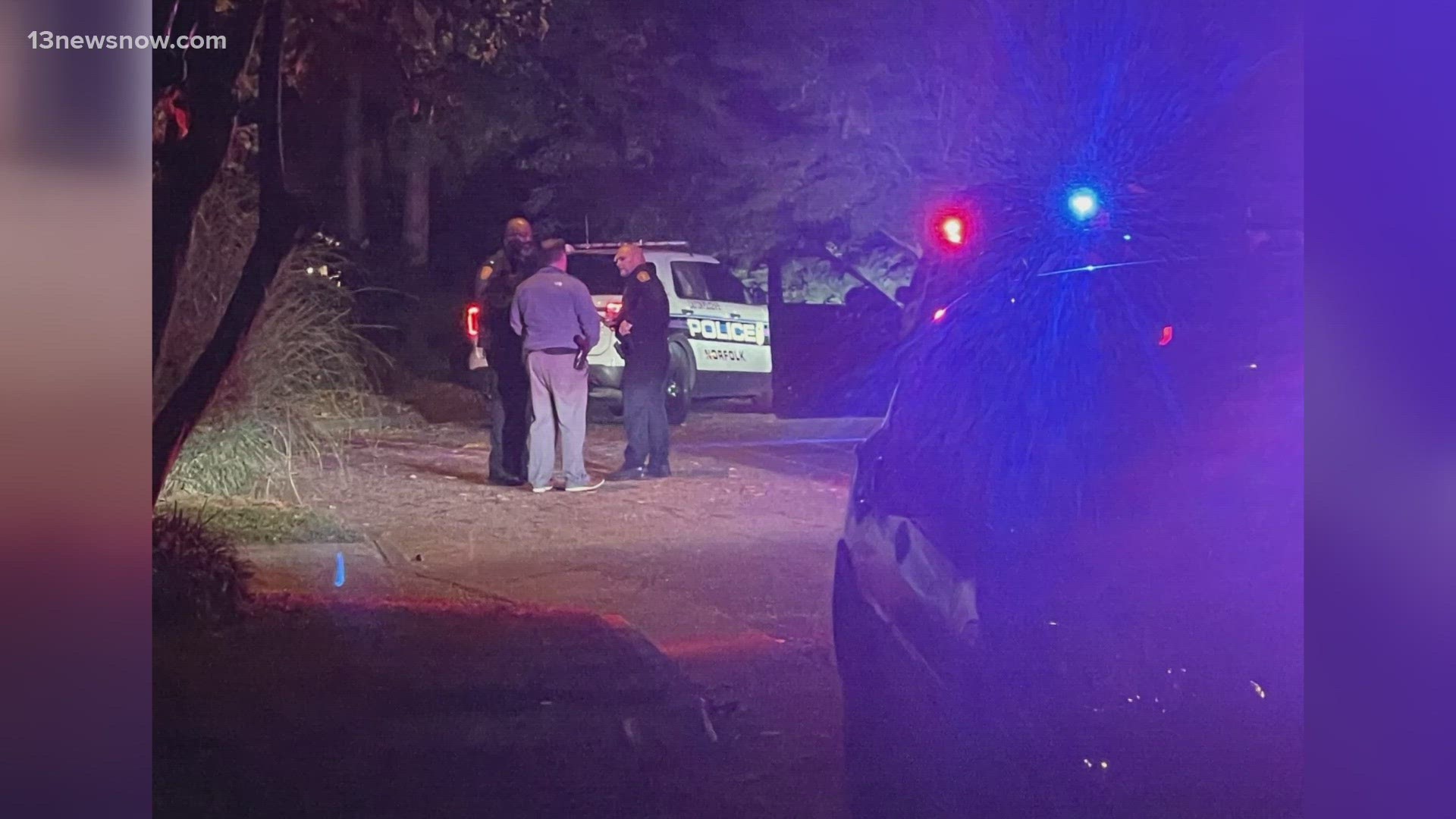 Around 7:45 p.m. officers saw a stolen car driving near W. 27th Street and Hampton Boulevard. They attempted to pull the car over, but the driver didn't stop.