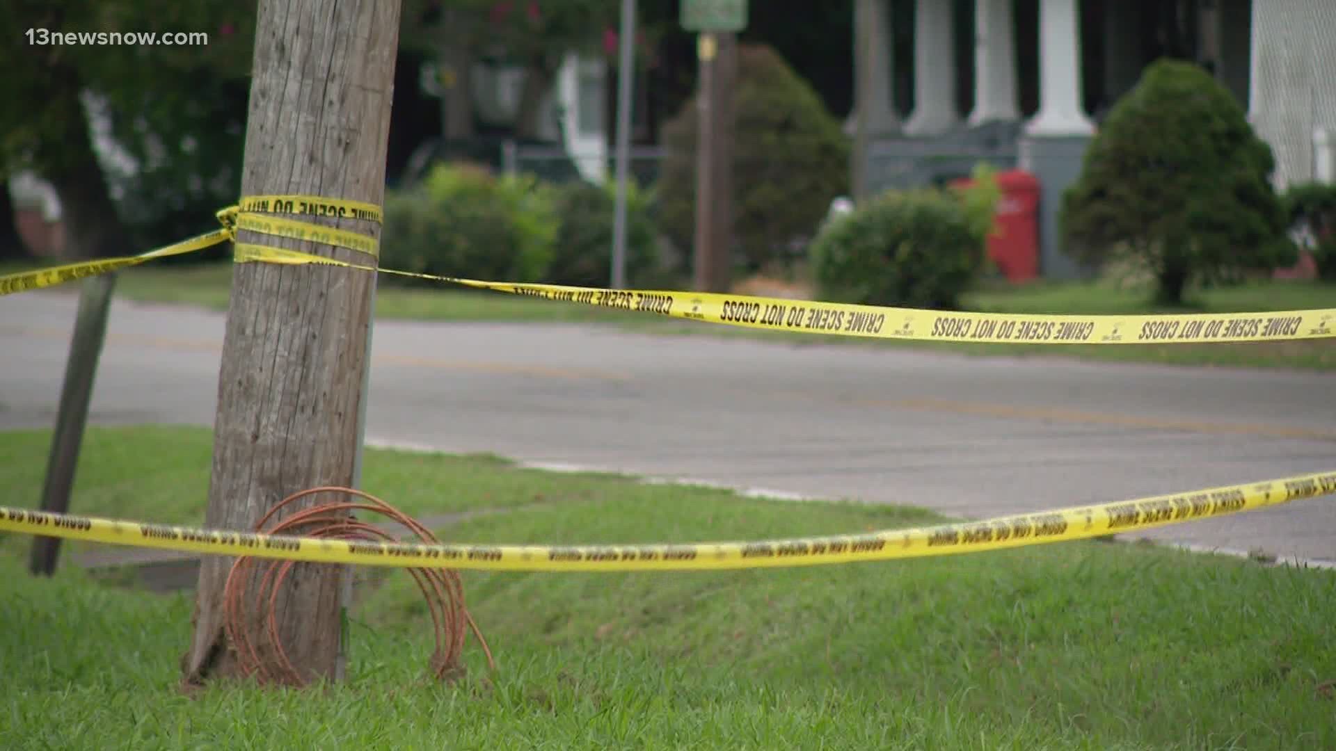 A witness says he saw a man ride a bicycle into a church parking lot after being shot in the stomach. He was airlifted to the hospital but later died.