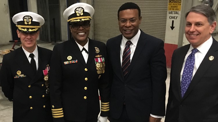 History made as Naval Station Norfolk welcomes first African American woman to lead base