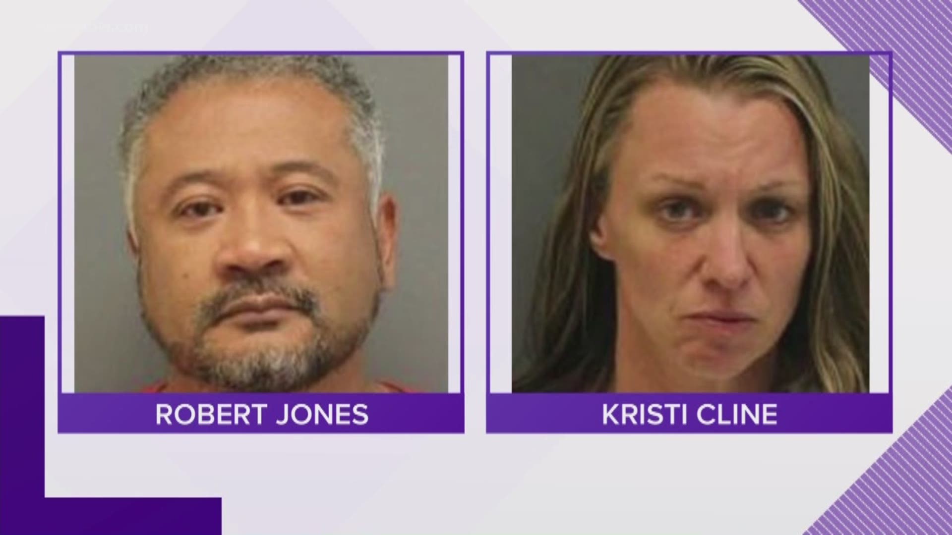 A woman said Newport News police officer Robert Jones and her babysitter, Kristi Cline, repeatedly abused her as a child.