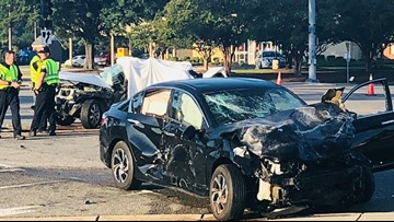 Police: Two people dead in three-vehicle crash in Virginia Beach