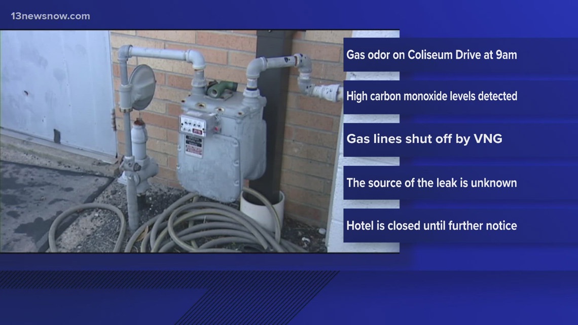 Hampton hotel temporarily closed due to carbon monoxide leak