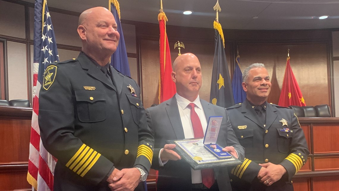 Deputy honored, months after being shot in the line of duty - Vimarsana News