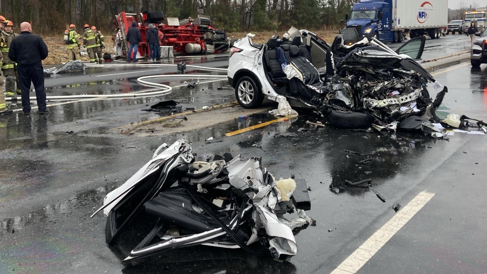 Head-on collision on the Eastern Shore sends 3 people to hospital in ...