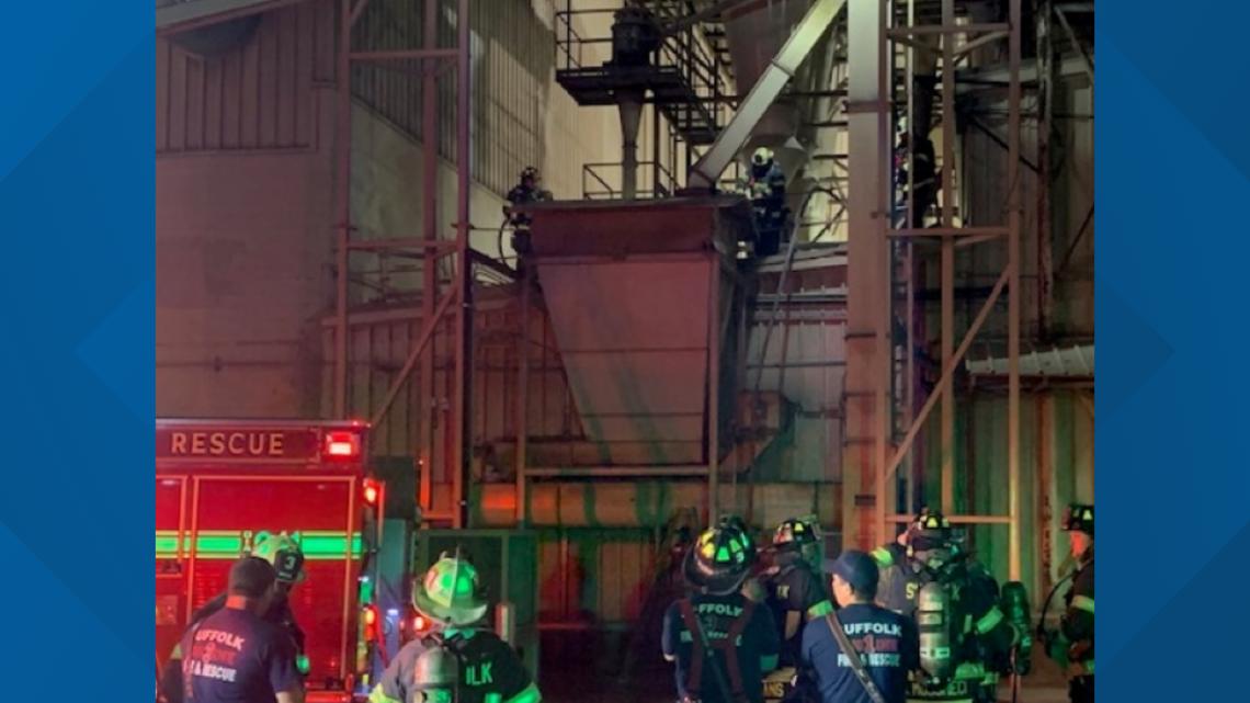 Factory in downtown Suffolk catches fire - Vimarsana News