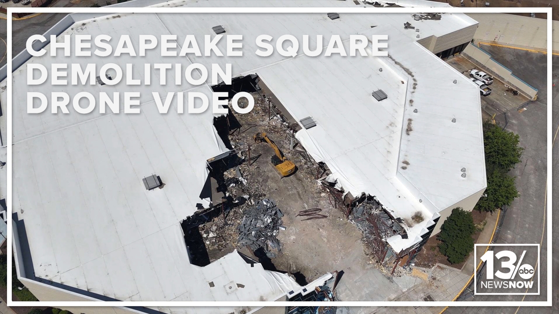 Partial demolition has started at Chesapeake Square Mall to make way for new retail space and a grocery store in 2026.