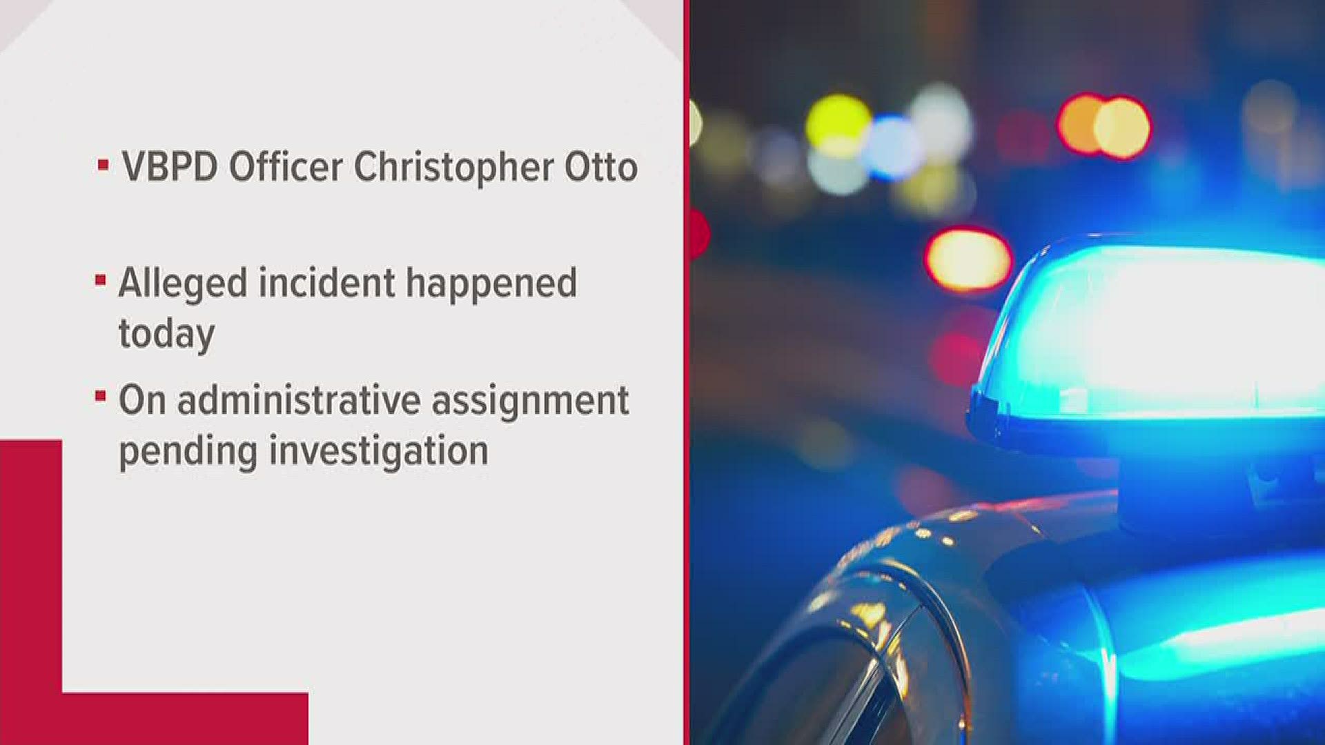 38-year-old Officer Christopher M. Otto was charged with one count of domestic assault after the alleged incident took place earlier in the day.