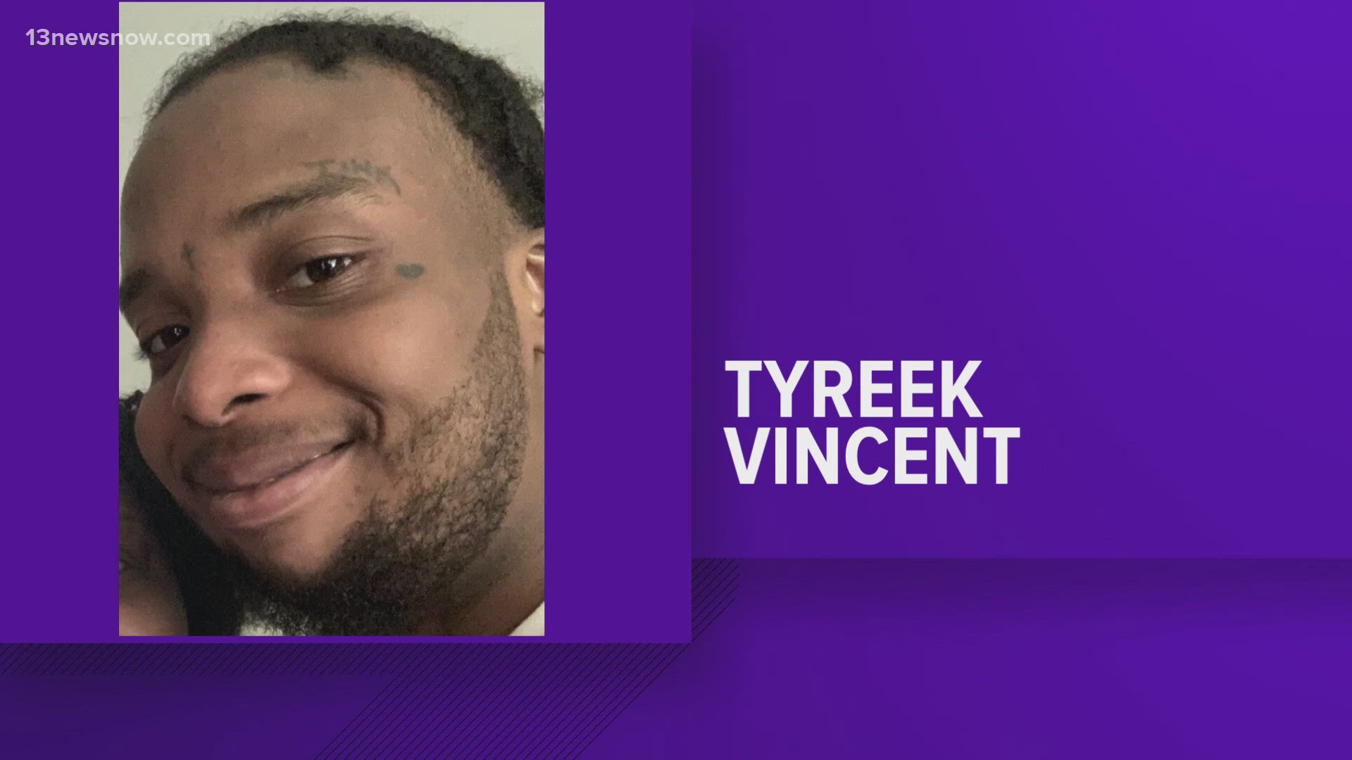 Tyreek Lamar Vincent, 22, is considered endangered because of the circumstances surrounding his leaving.