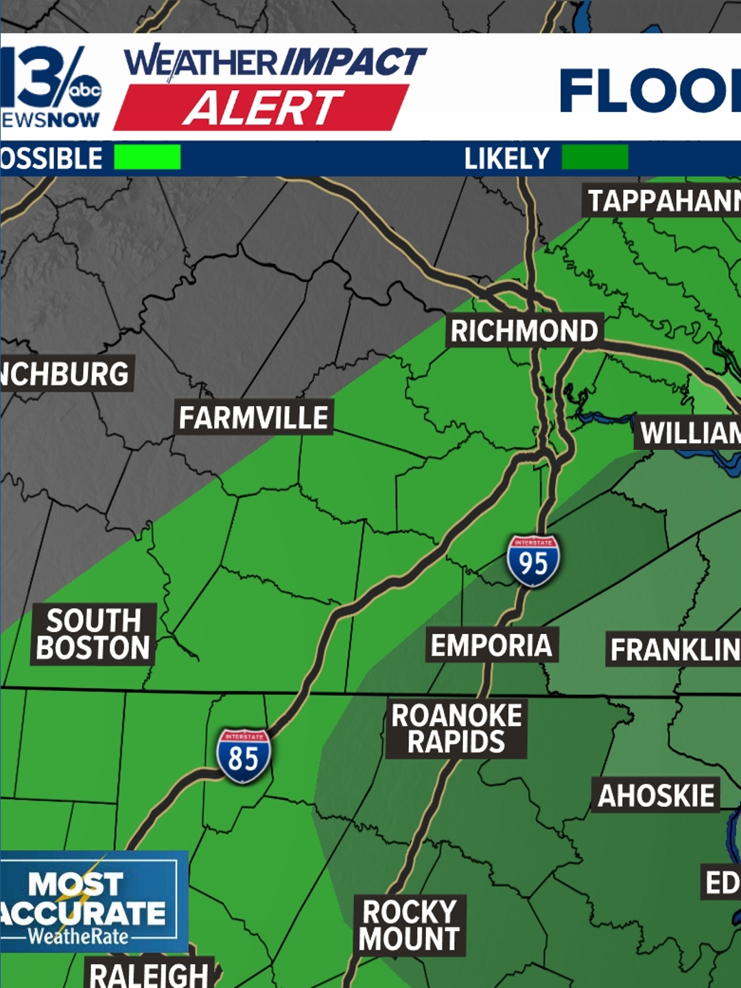 Flood watch, severe thunderstorm warning issued for Hampton Roads ...
