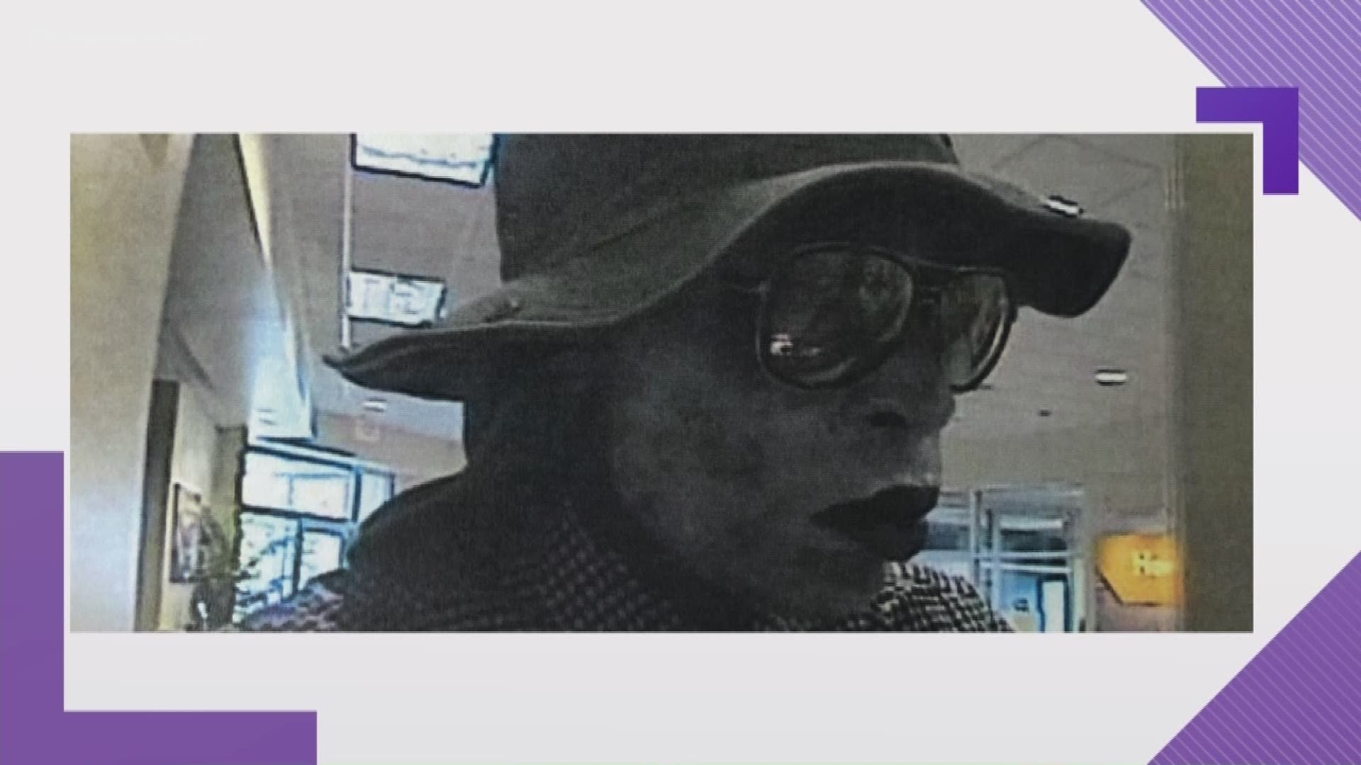 Suffolk police are looking for a man who robbed a credit union with a white substance on his face. The crime took place at the ABNB Federal Credit Union on Harbour View Boulevard.