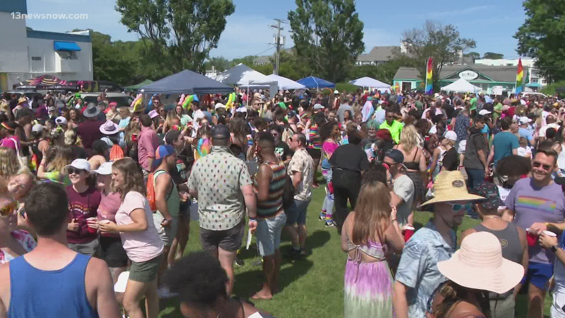 Family and friends of all ages were welcome to attend the 'PRIDE in the ViBe' event. It is in honor of PRIDE month, and multiple vendors were in attendance.