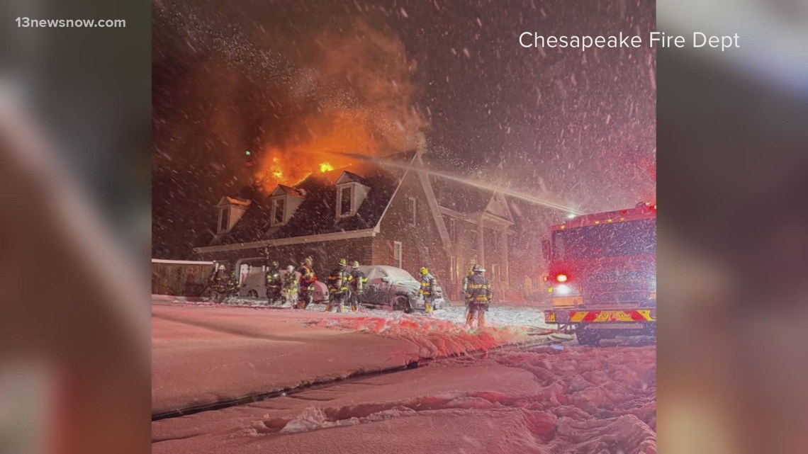 8 people displaced after house fire in Chesapeake | 13newsnow.com