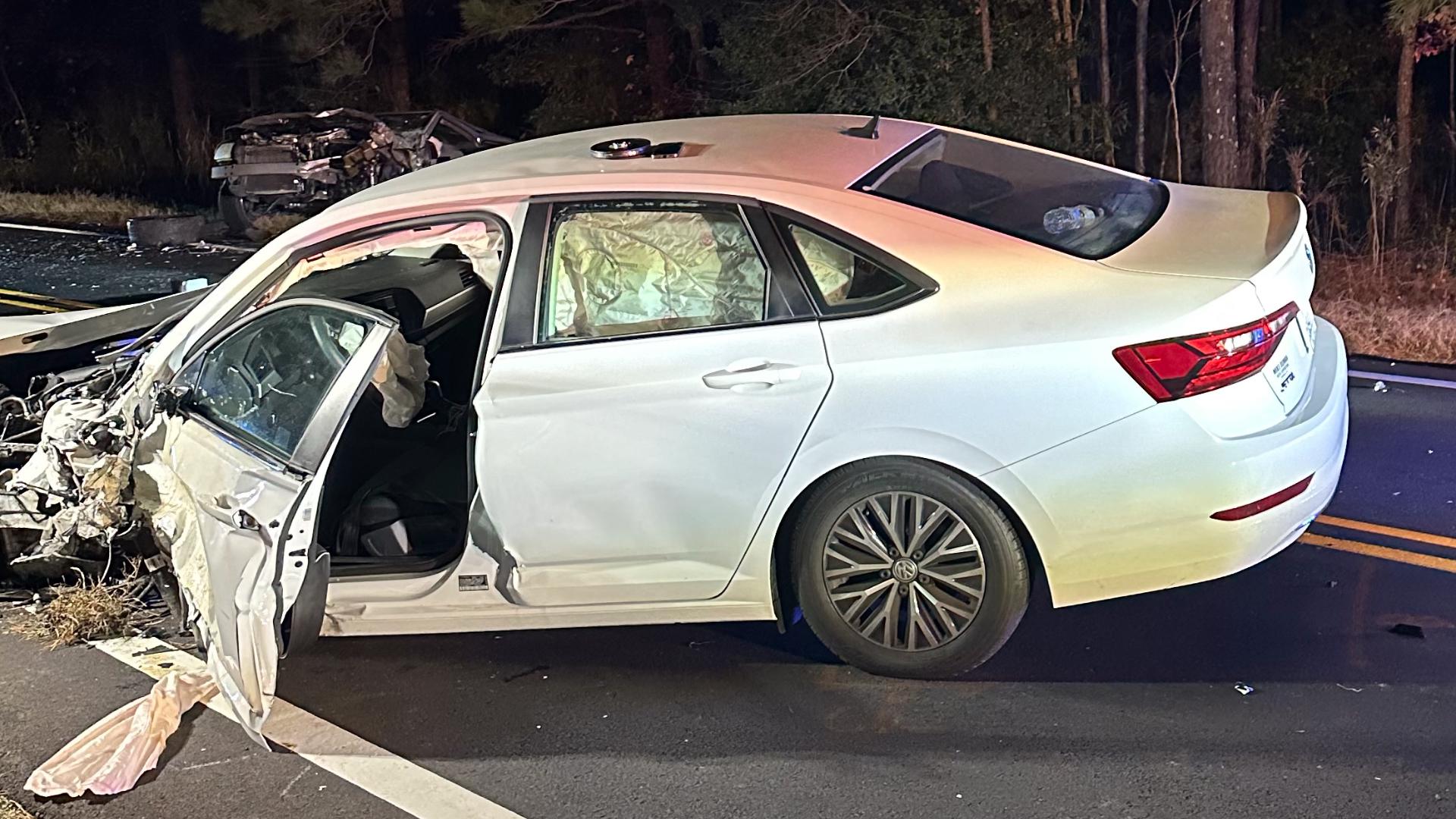 Virginia State Police say they responded to a two-vehicle crash in the 11000 block of Foursquare Road around 4:50 p.m.