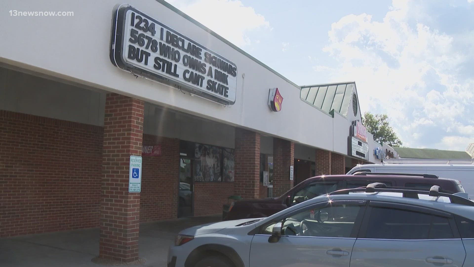 The battle began in August 2022 when the Cinema Café and Haygood Skating Center traded words using their signs. Hundreds of businesses followed suit.