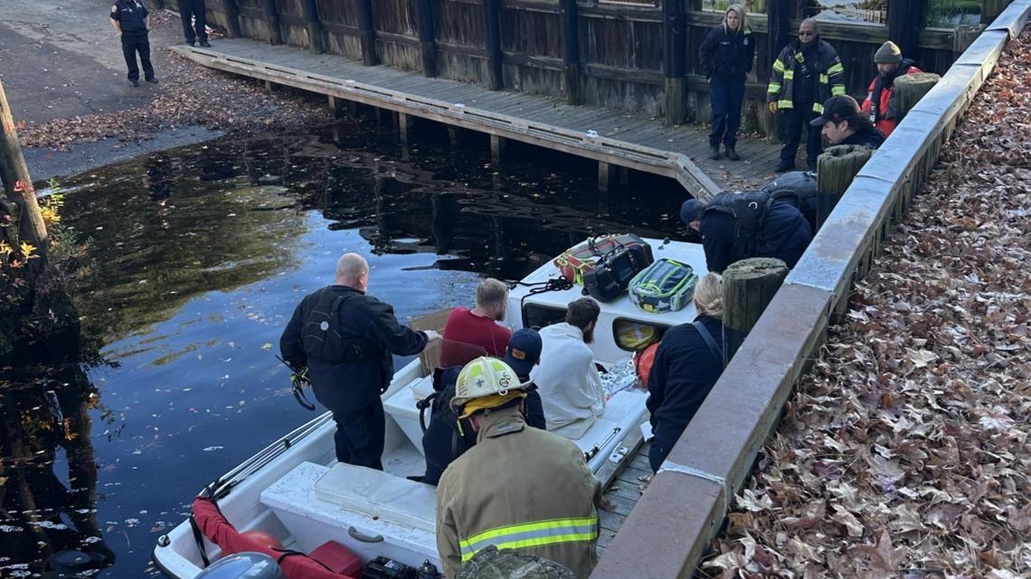 3 rescued after boat overturns on Lake Drummond in Chesapeake ...