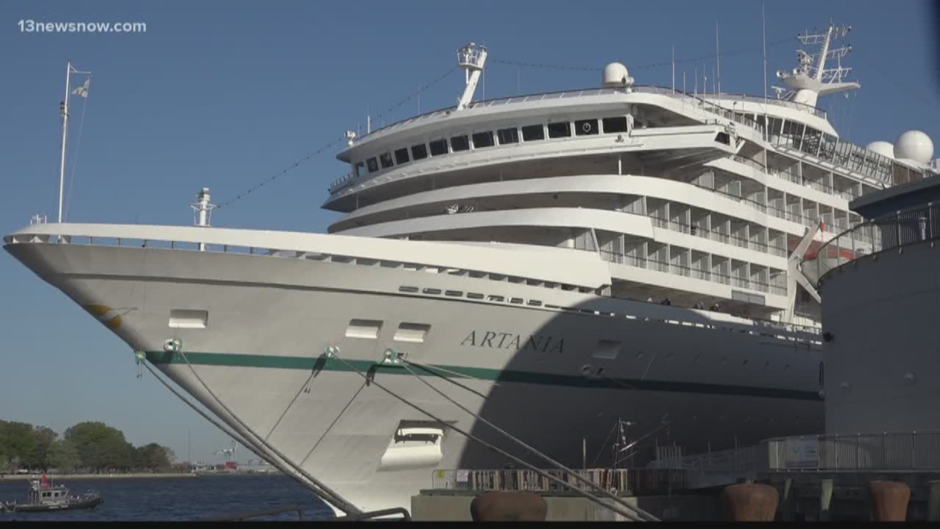 Two cruise ships arrived at Nauticus on Thursday and Friday - bringing in more than 1,800 visitors to downtown Norfolk.
