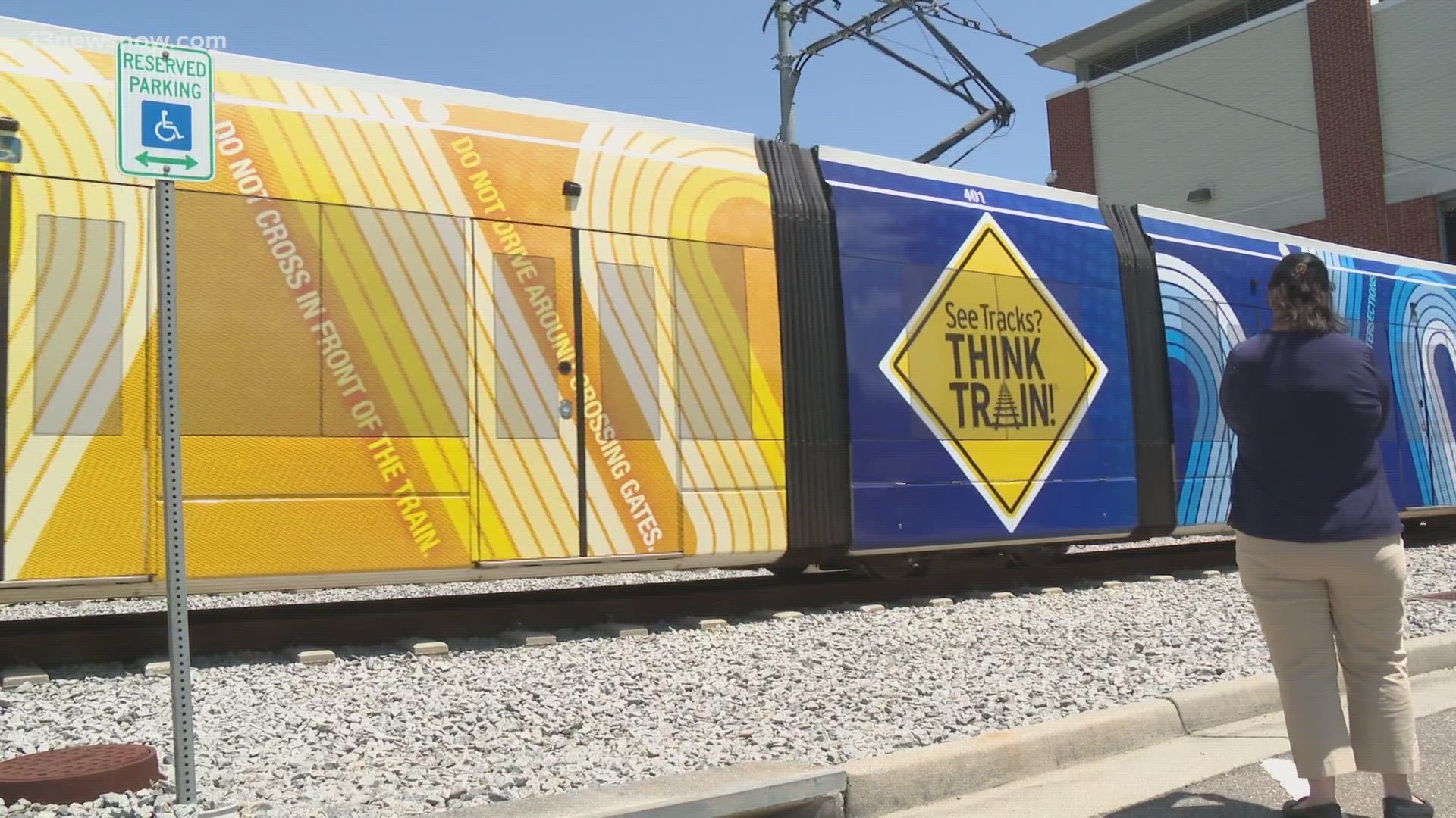The "Operation Lifesaver Safety Campaign" kicked off Monday with the unveiling of a wrapped Tide train sharing safety reminders with riders, drivers and pedestrians.