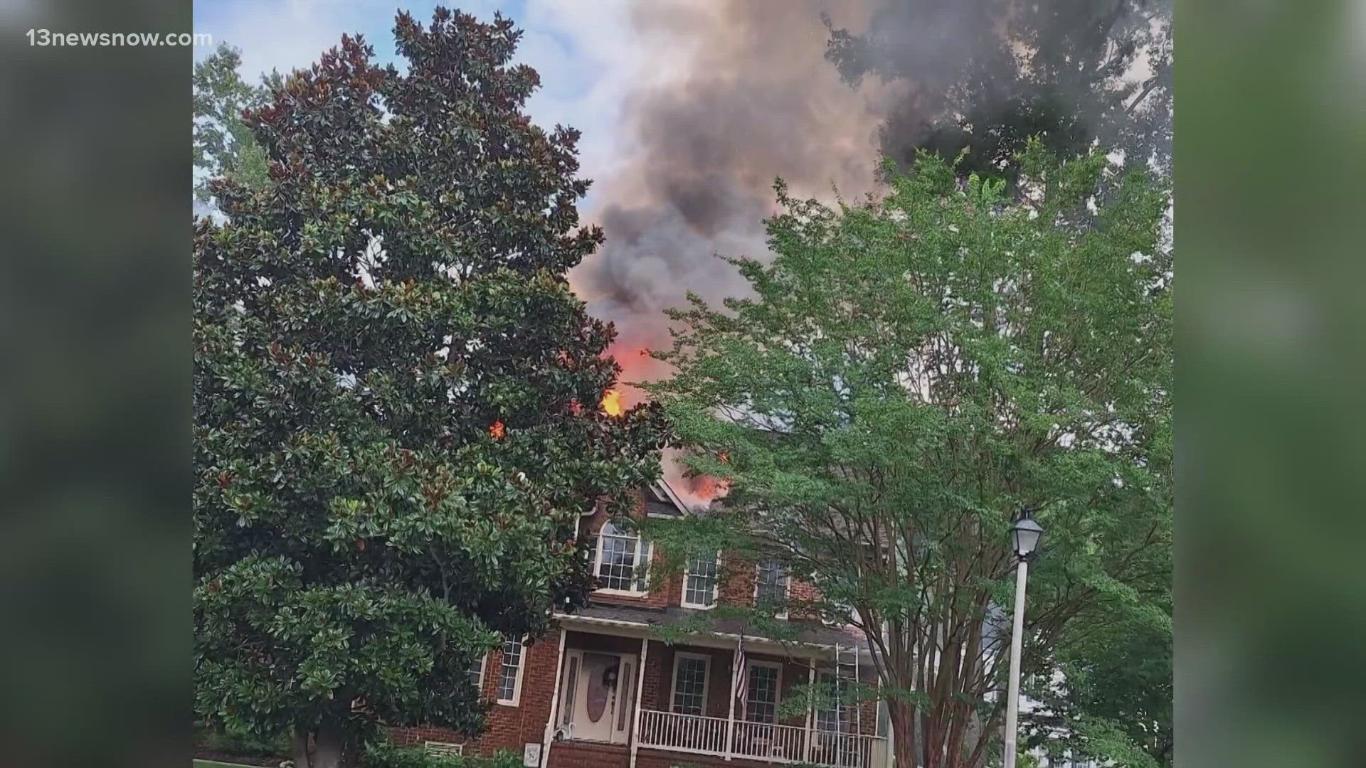 Meanwhile, a family is without a home tonight after a fire tore through their York County home.