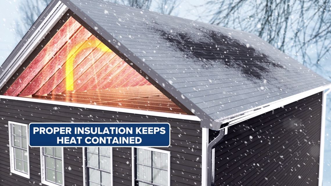 Is your roof 'too warm'? What snow melt says about attic insulation
