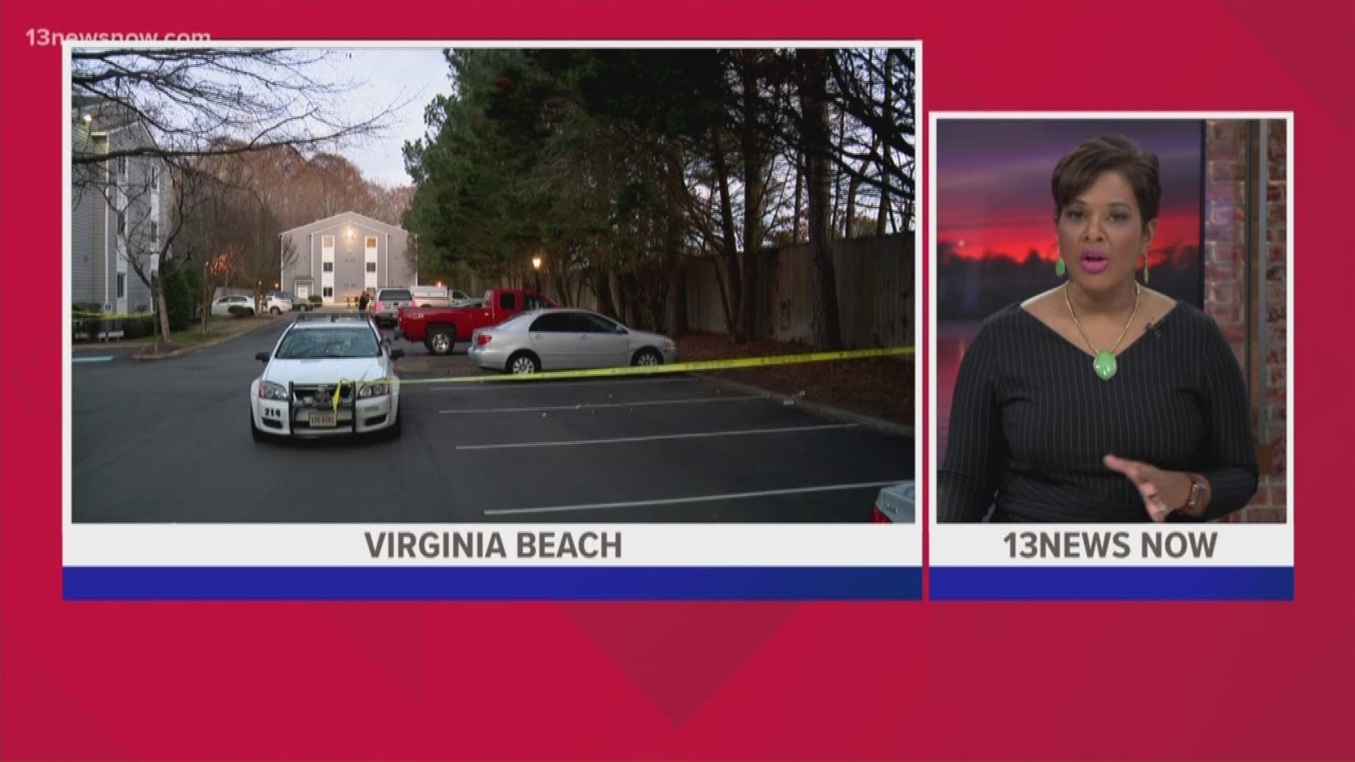 Virginia Beach Police arrested two people and are still looking for two more in connection to a shooting on Ocean Trace Lane and a police chase afterwards.