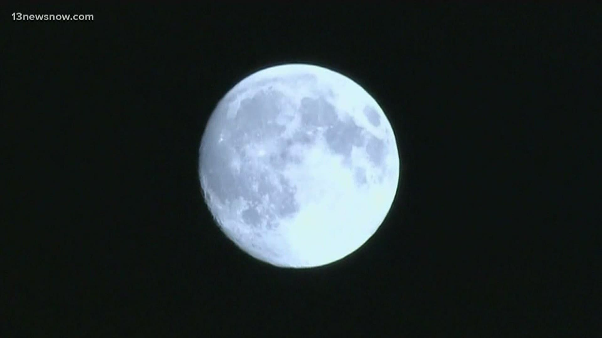 Tonight's Super Moon and what to look for in the sky in Hampton Roads. It's the final Super Moon of 2020.