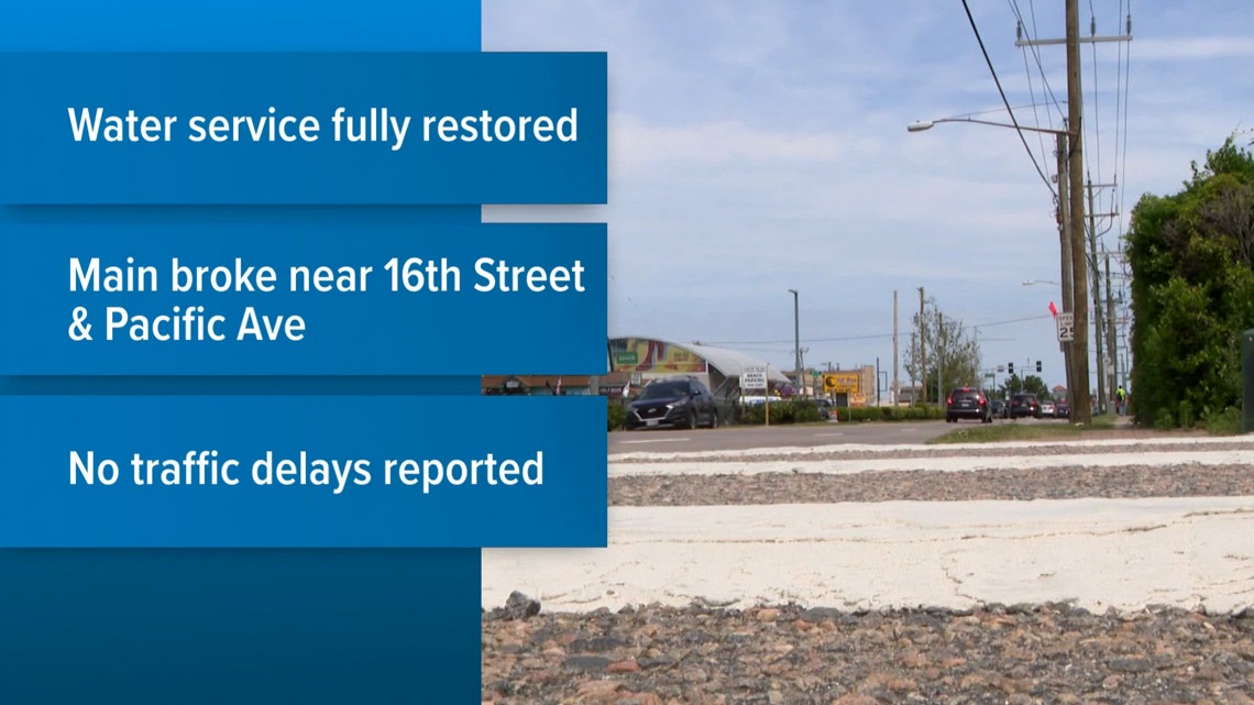 Water service restored at Oceanfront after Saturday morning water main ...