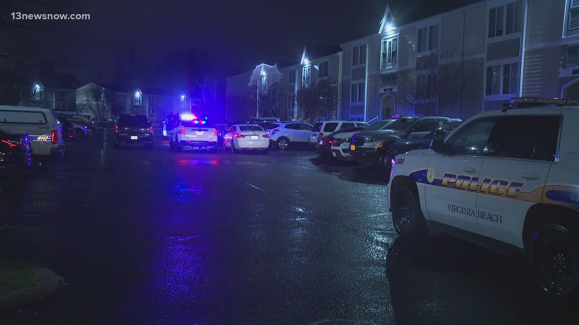 It happened on Riverfront Court shortly after 7 p.m. Friday. That's the Linkhorn Bay Apartments, not far from the Oceanfront.