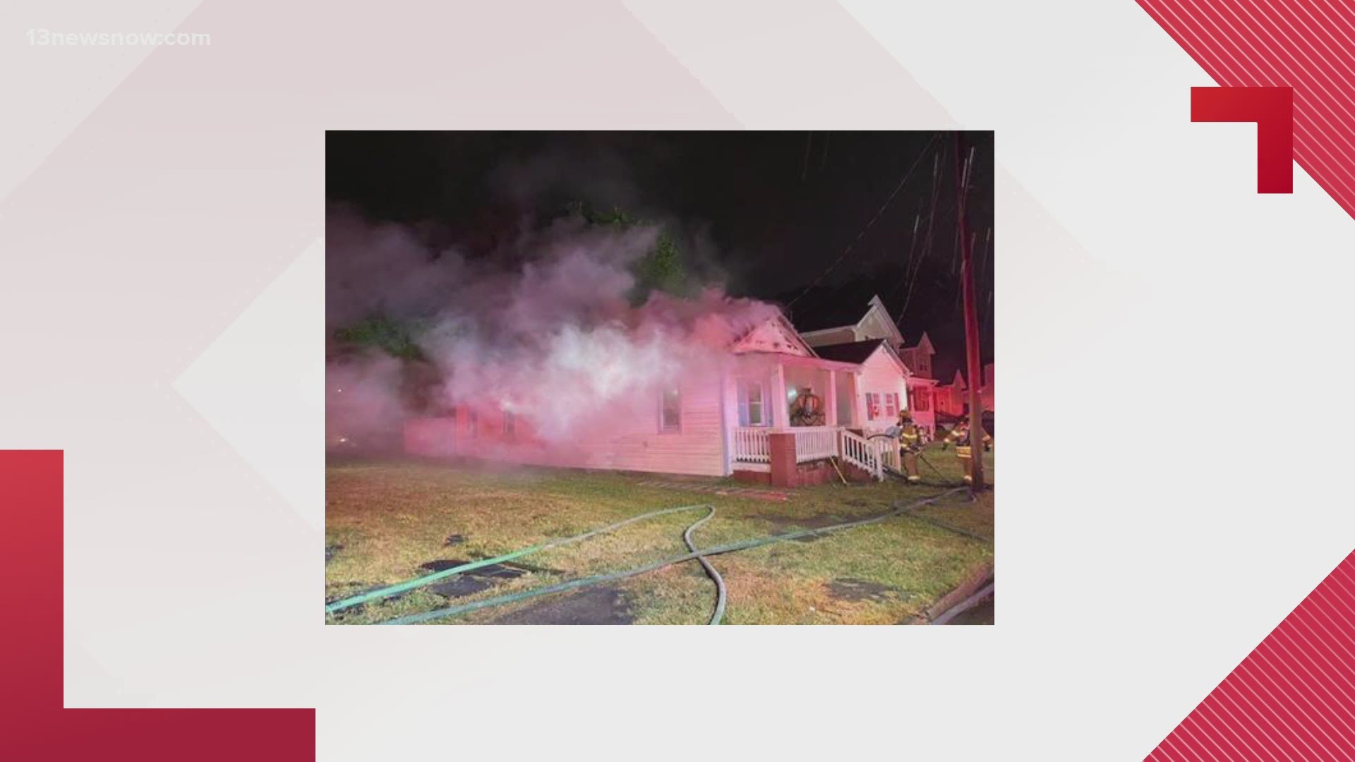Portsmouth Fire, Rescue and Emergency Services said a house fire happened overnight in the 1500 block of Highland Avenue.