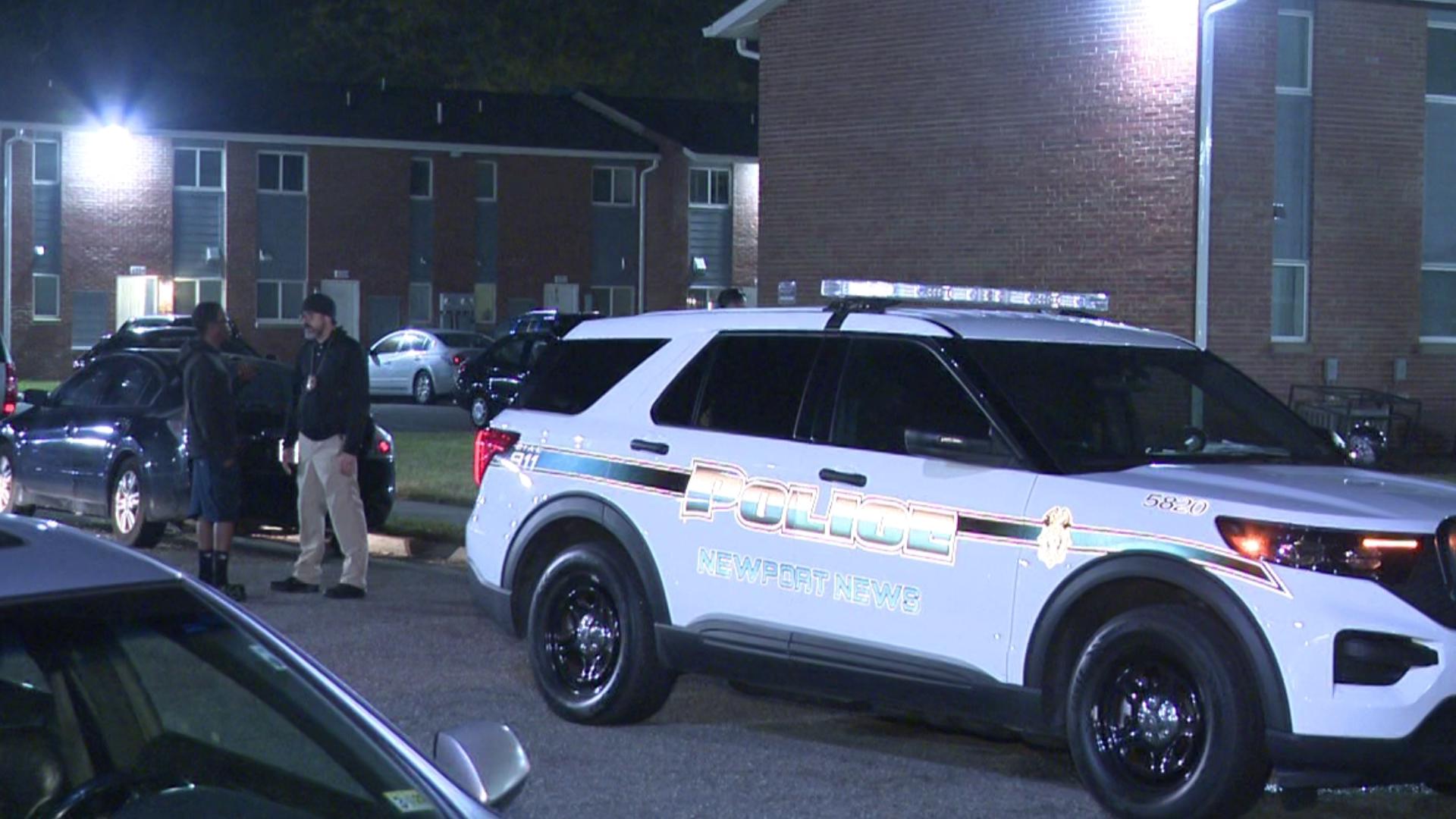 Newport News police responded to a call reporting a shooting in the 4200 block of Newsome Drive.