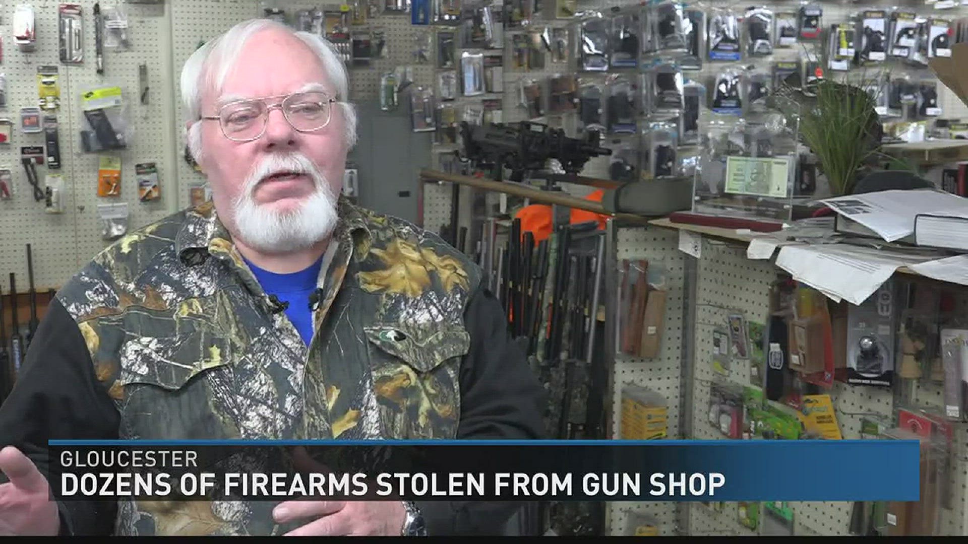 Dozens of firearms stolen from Gloucester gun shop